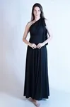 Vestido Dwz Um Ombro Com Laço