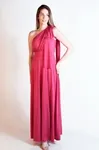 Vestido Dwz Um Ombro Com Laço