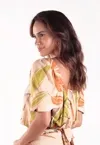 Cropped Dwz Tira Amarracao Estampado
