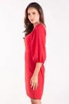 Vestido Dwz Curto Liso Com Amarracao Nas Costas