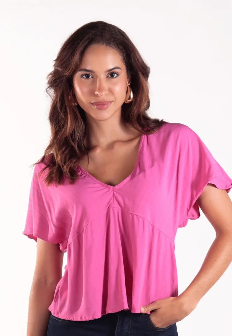 Blusa Dwz Lisa Manga Curta