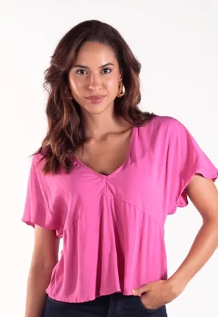 Blusa Dwz Lisa Manga Curta