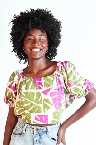 Cropped Dwz Estampado
