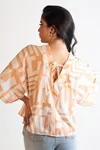 Blusa Dwz Estampada Manga Morcego