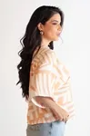 Blusa Dwz Estampada Manga Morcego