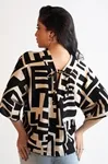 Blusa Dwz Estampada Manga Morcego