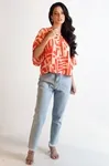 Blusa Dwz Estampada Manga Morcego