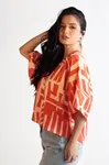 Blusa Dwz Estampada Manga Morcego