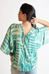 Blusa Dwz Estampada Manga Morcego