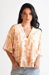 Blusa Dwz Estampada Manga Morcego