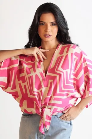 Blusa Dwz Amarracao Na Frente