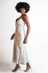 Vestido Dwz Alcas Finas Linho Bordado Estampado