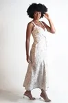 Vestido Dwz Alcas Finas Linho Bordado Estampado