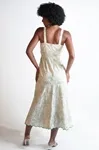 Vestido Dwz Alcas Finas Linho Bordado Estampado