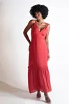 Vestido Dwz Alcas Finas Lisa