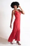 Vestido Dwz Alcas Finas Lisa