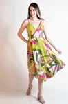 Vestido Dwz Com Bojo e Alcas Regulaveis e Lastex Estampado