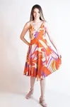 Vestido Dwz Com Bojo e Alcas Regulaveis e Lastex Estampado