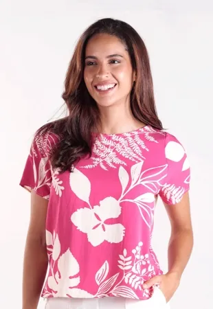 Blusa Dwz Estampada Manga Curta