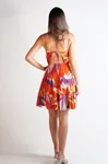 Vestido Dwz Curto Com Alca Estampado
