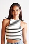 Cropped Dwz Listrado Sem Manga
