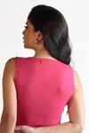 Blusa Dwz Sem Manga De Tricot