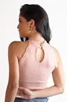 Blusa Dwz Sem Manga De Tricot