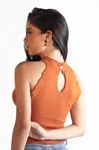 Blusa Dwz Sem Manga De Tricot