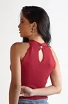 Blusa Dwz Sem Manga De Tricot