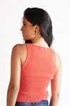 Blusa Dwz Sem Manga De Tricot