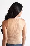 Blusa Dwz Sem Manga De Tricot