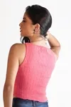 Blusa Dwz Sem Manga De Tricot