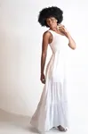 Vestido Dwz Midi Um Ombro Liso