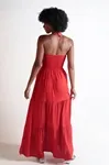 Vestido Dwz Midi Com Alca Com Detalhe Busto Liso