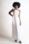 Vestido Dwz Midi Com Alca Com Detalhe Busto Liso