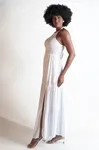 Vestido Dwz Midi Com Alca Com Detalhe Busto Liso