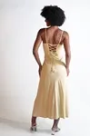 Vestido Dwz Midi Com Alcas Liso