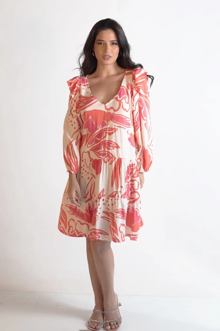 Vestido Dwz Curto Estampado
