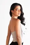 Cropped Dwz Lurex Frente Unica