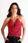 Cropped Dwz Lurex Frente Unica