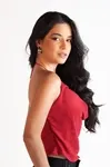 Cropped Dwz Lurex Frente Unica