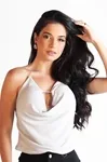 Cropped Dwz Lurex Frente Unica