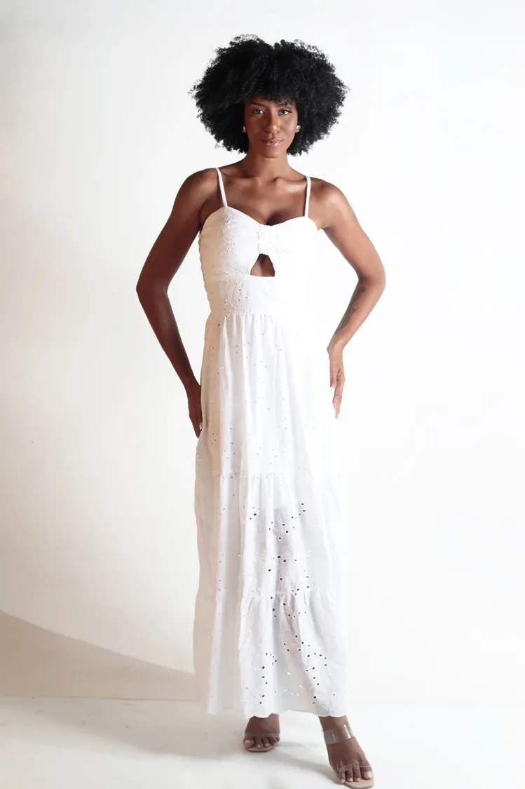 Vestido Dwz Laise Com Bojo e Abertura