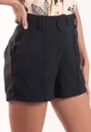 Short Dwz Linho Com Cinto Liso