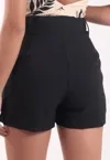 Short Dwz Linho Com Cinto Liso
