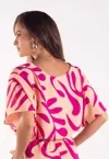 Cropped Dwz Estampado com Elastico  na Cintura