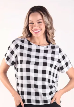 Blusa Dwz Xadrez