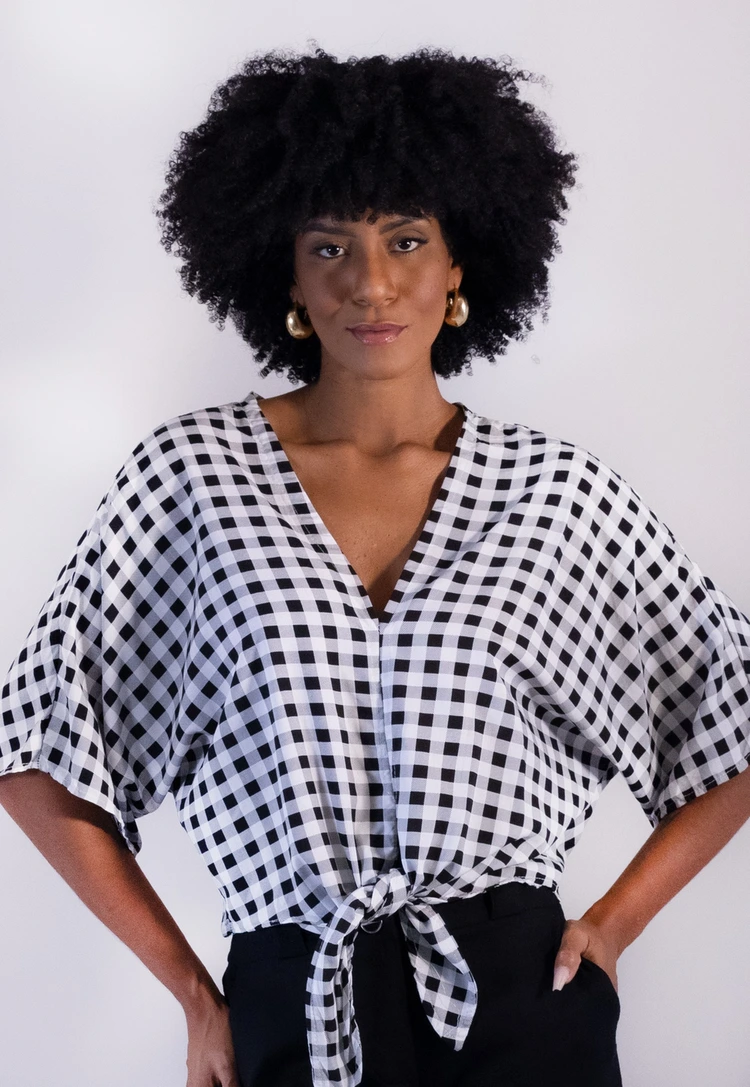 Blusa Dwz Xadrez