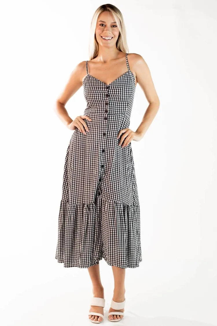 Vestido Dwz Midi Xadrez