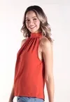 Blusa Dwz Gola Alta com Amarracoes